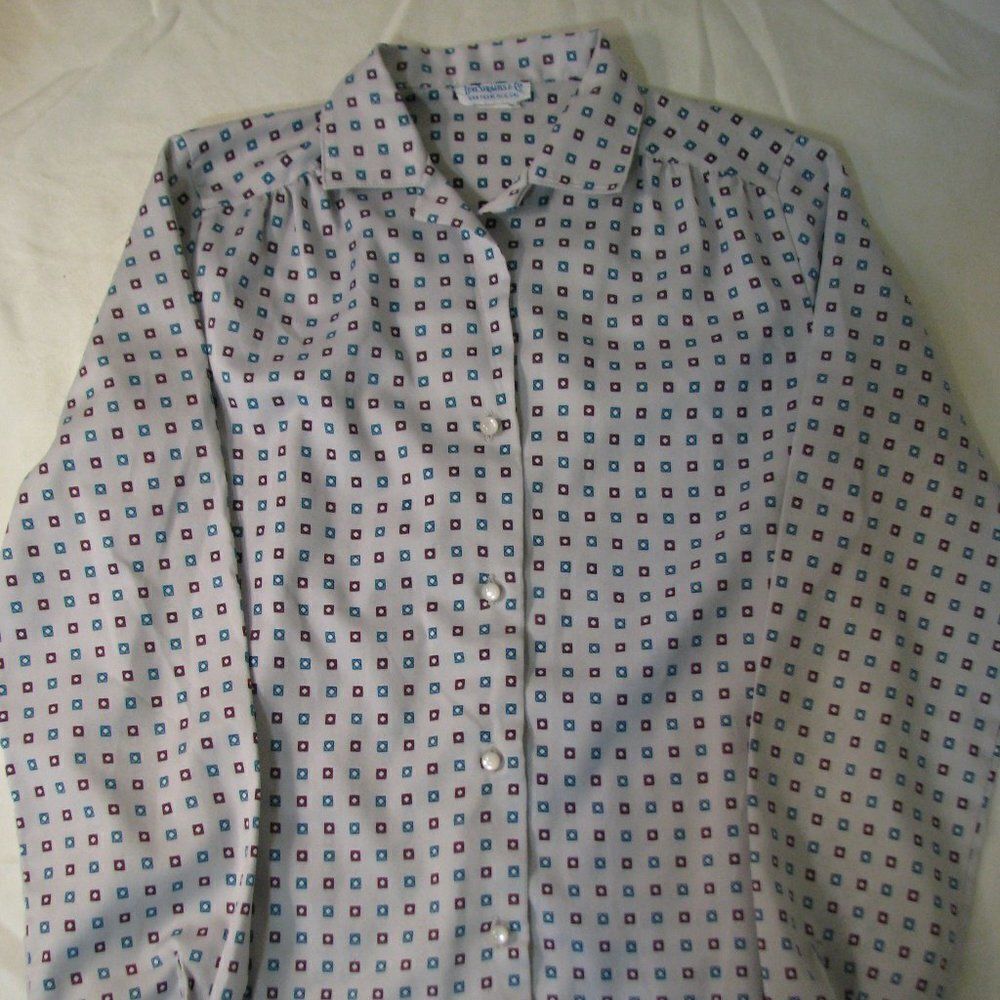 Vintage Levi Strauss Diamond Polyester Disco Shirt
